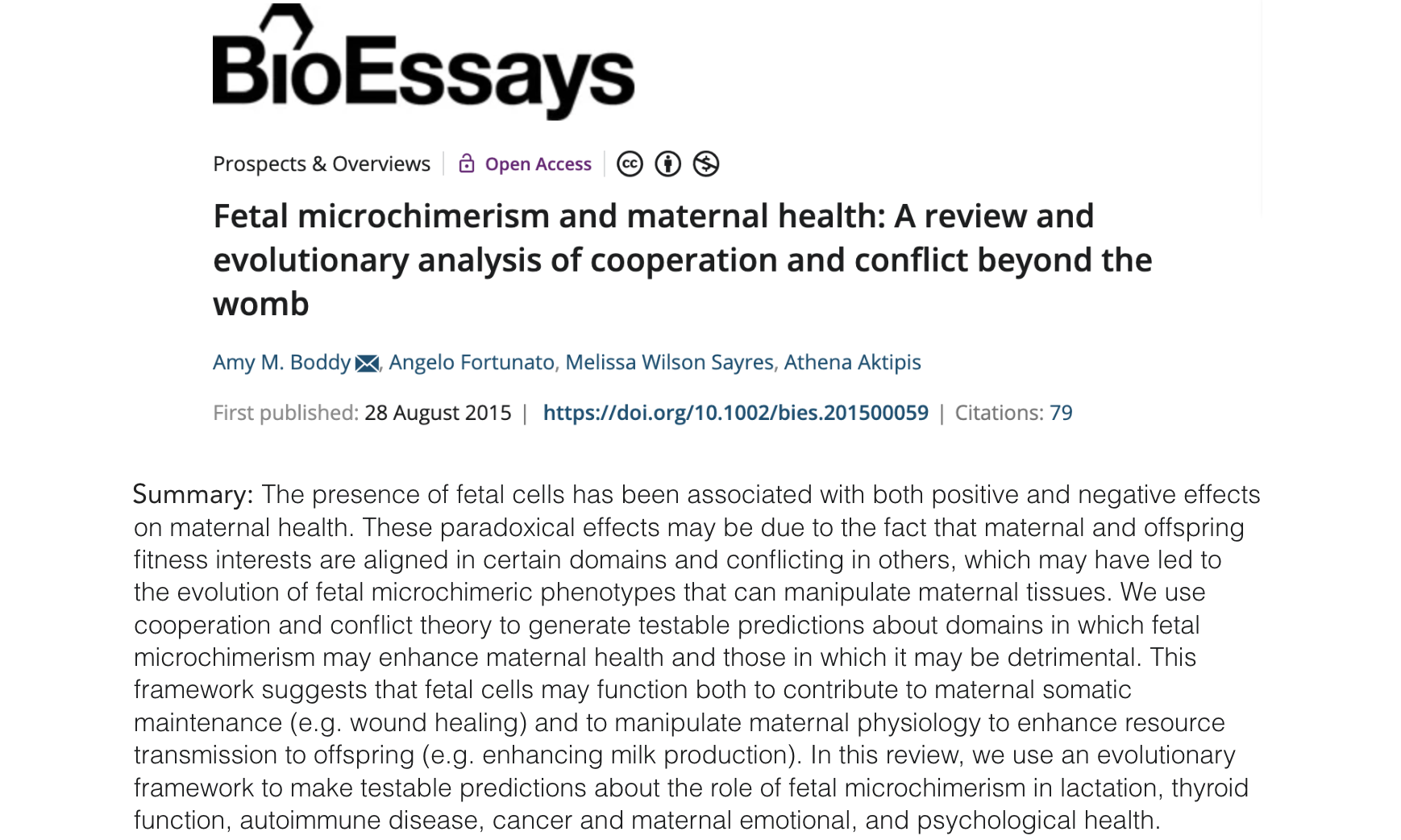 Fetal Microchimerism - study thumbnail